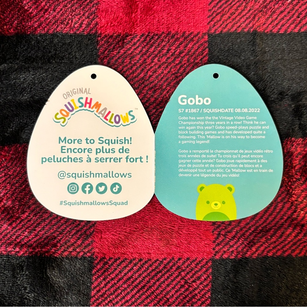 8” Gobo the Bear Squishmallow - Picture 4 of 4